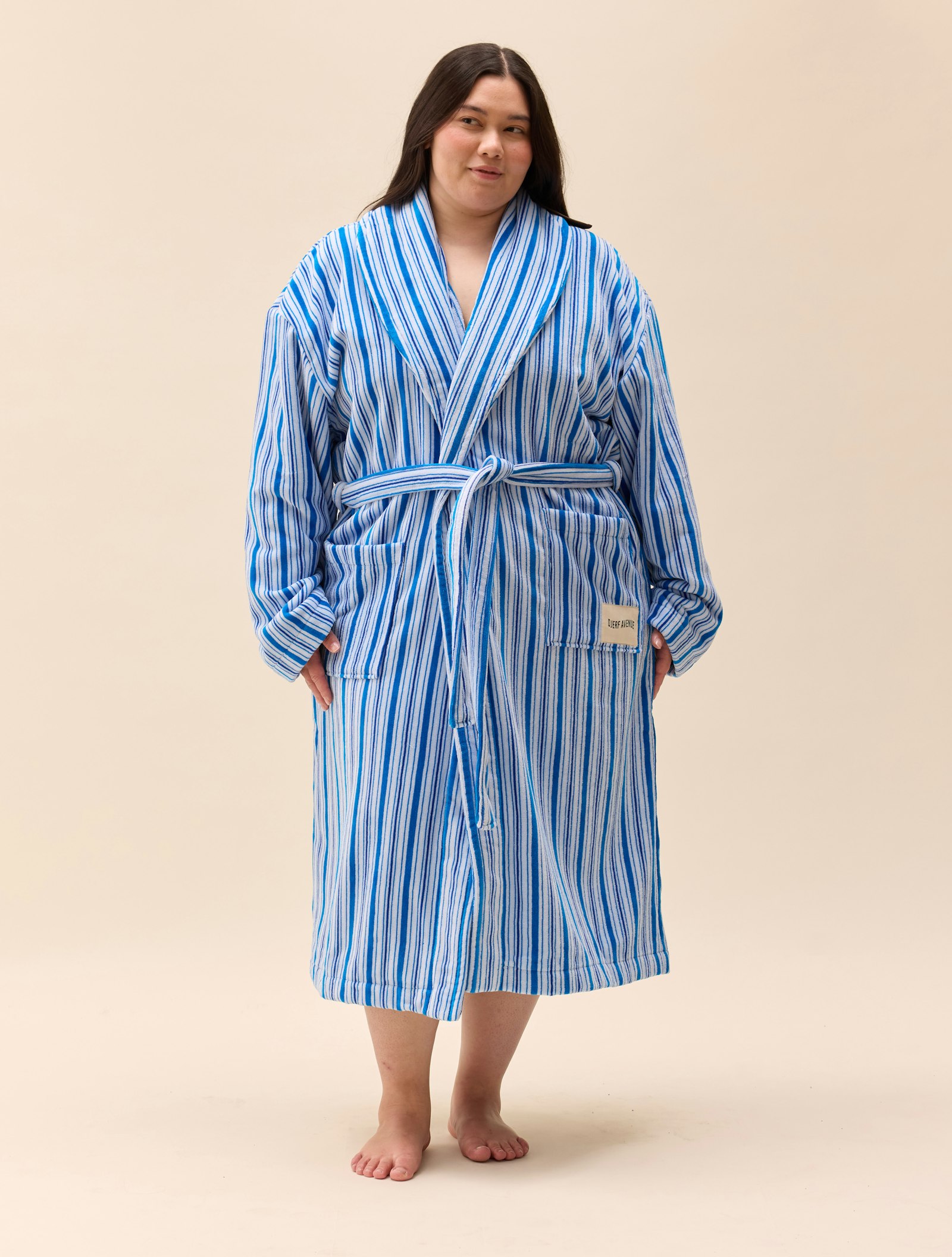 Essential Robe Blue Stripe
