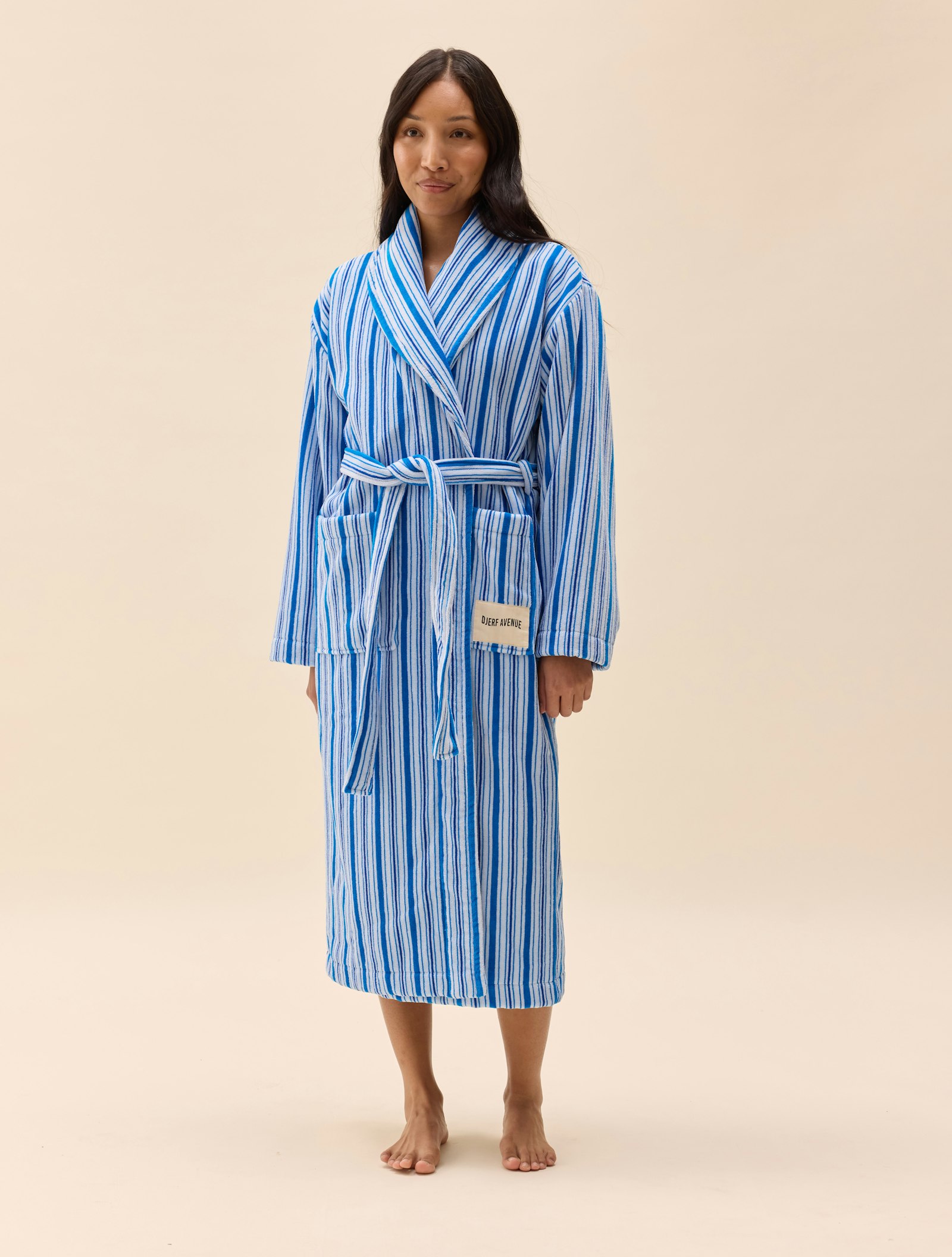 Essential Robe Blue Stripe