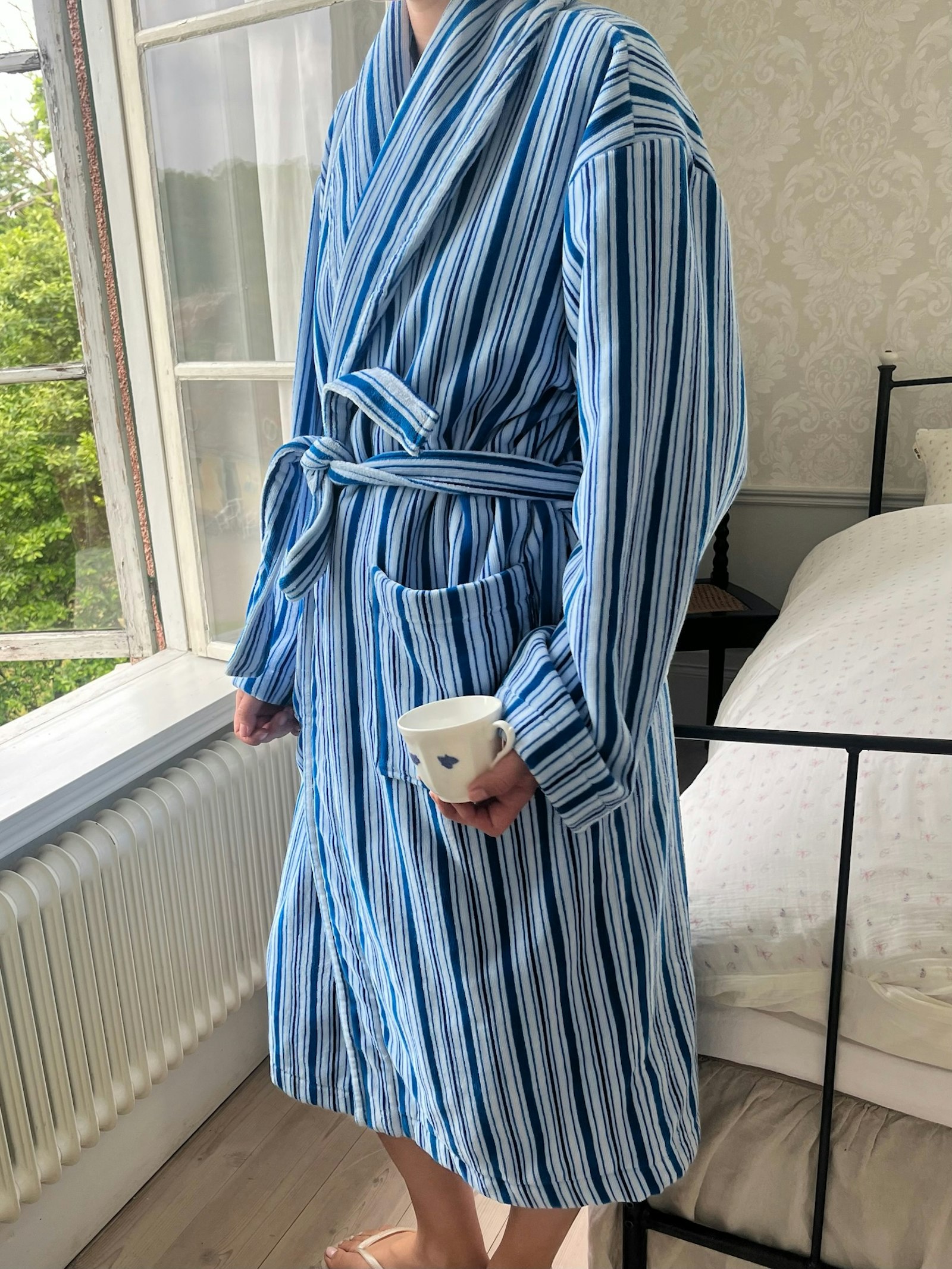Essential Robe Blue Stripe