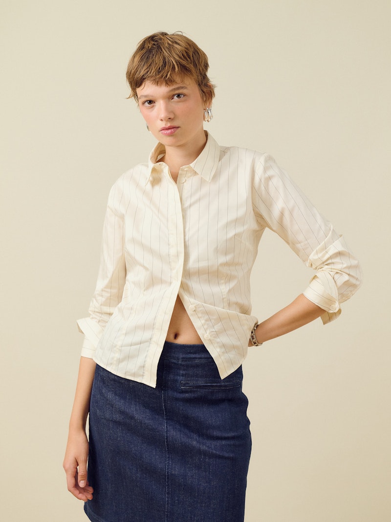 Fitted Shirt Pinstripe