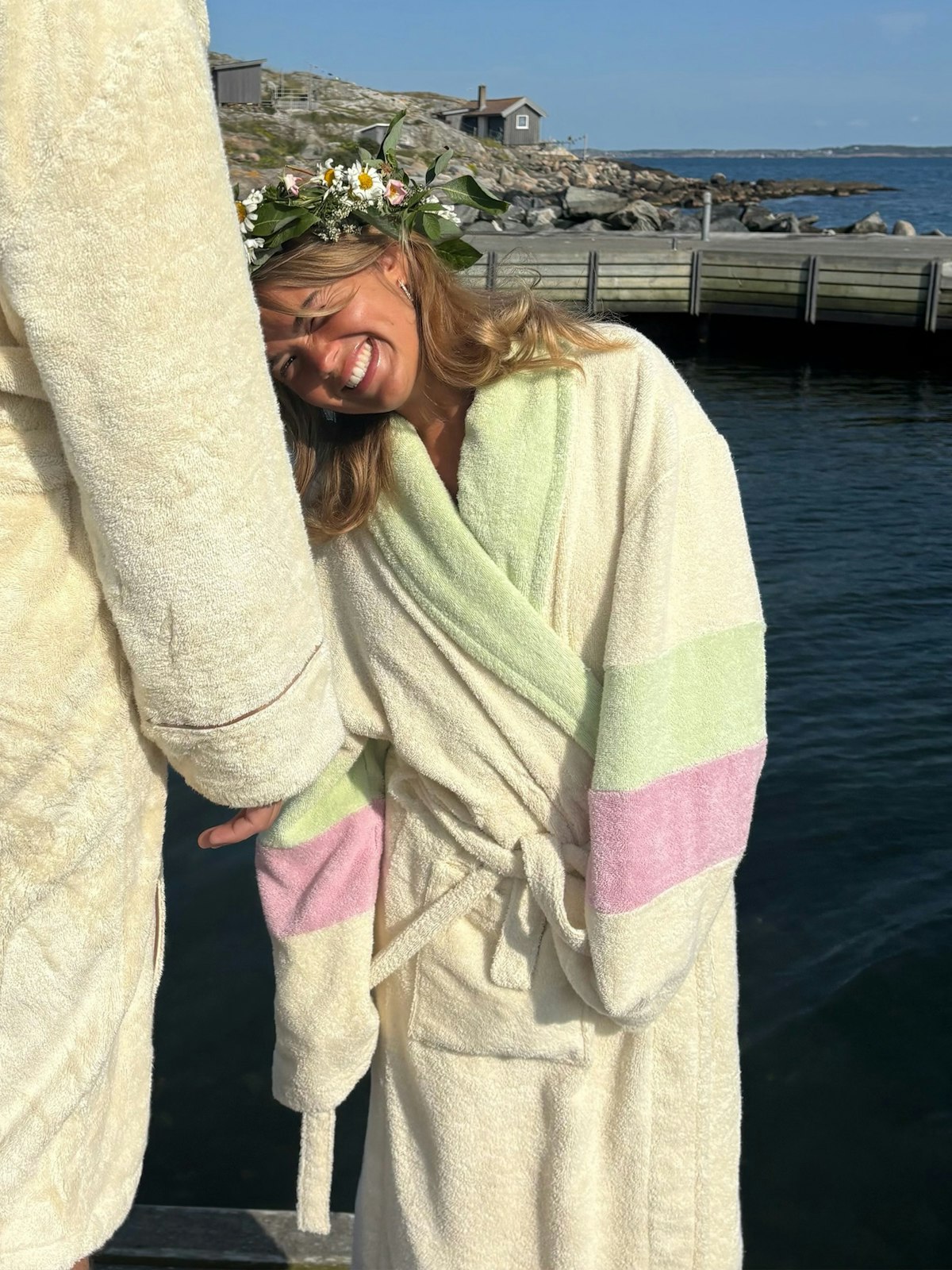 Robe Striped Sleeve Gelato