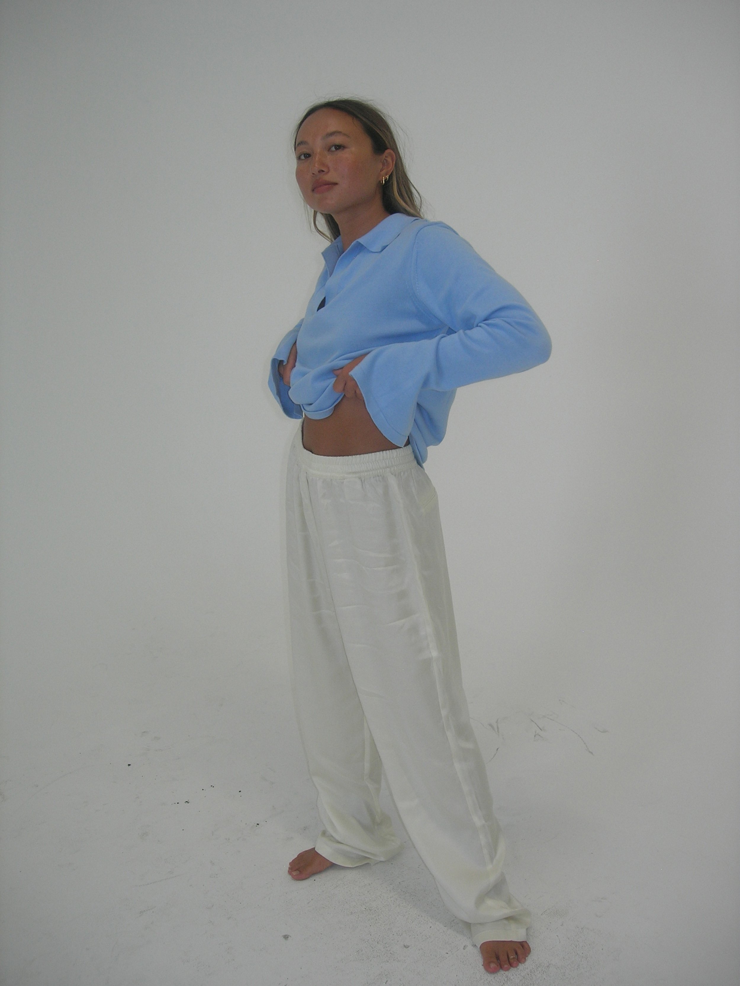 トップス djerf avenue Breezy Shirt Blue Stripe - Blue stripe | Djerf Avenue