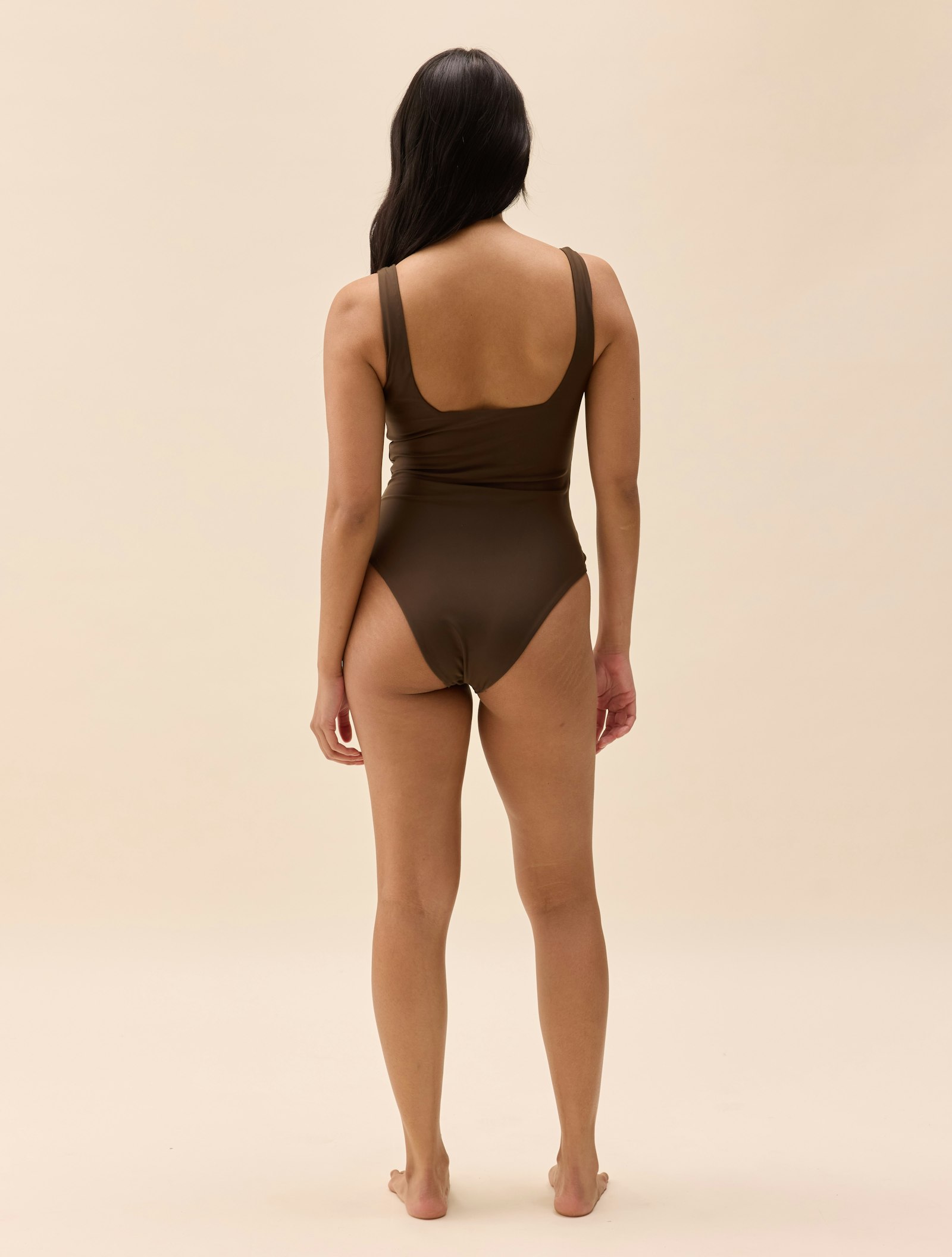Square Neck Swimsuit Cocoa