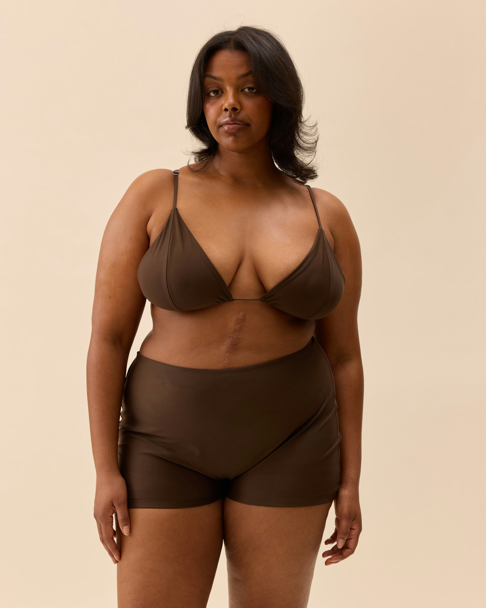 Triangle Bikini Top Cocoa