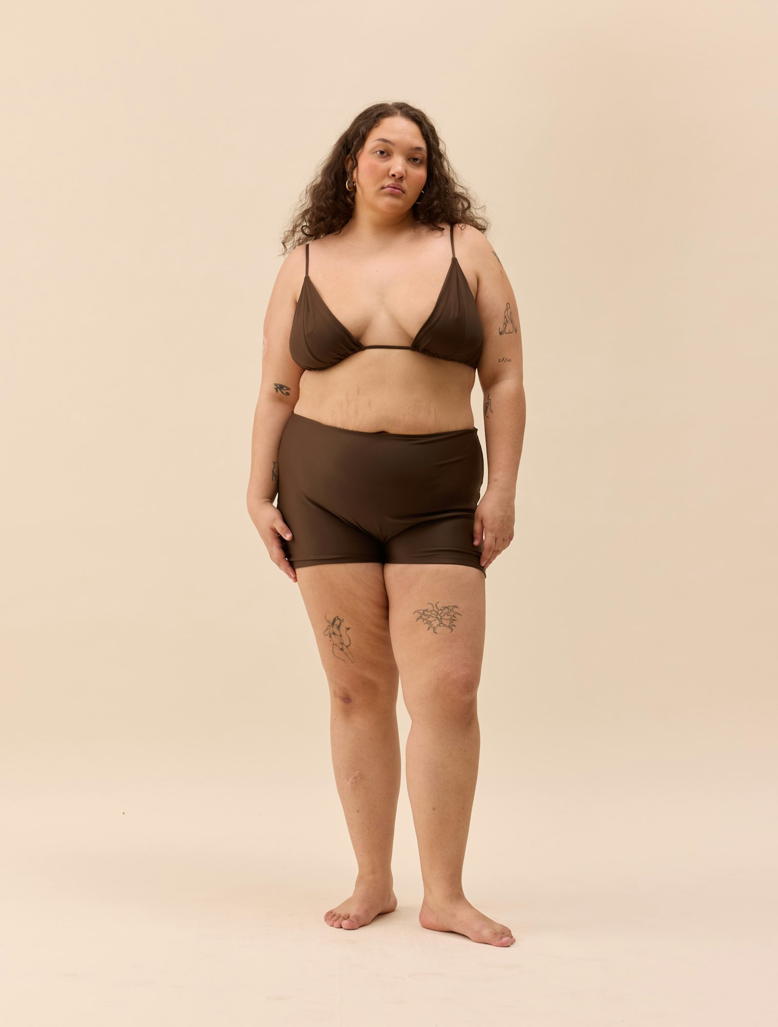 Triangle Bikini Top Cocoa