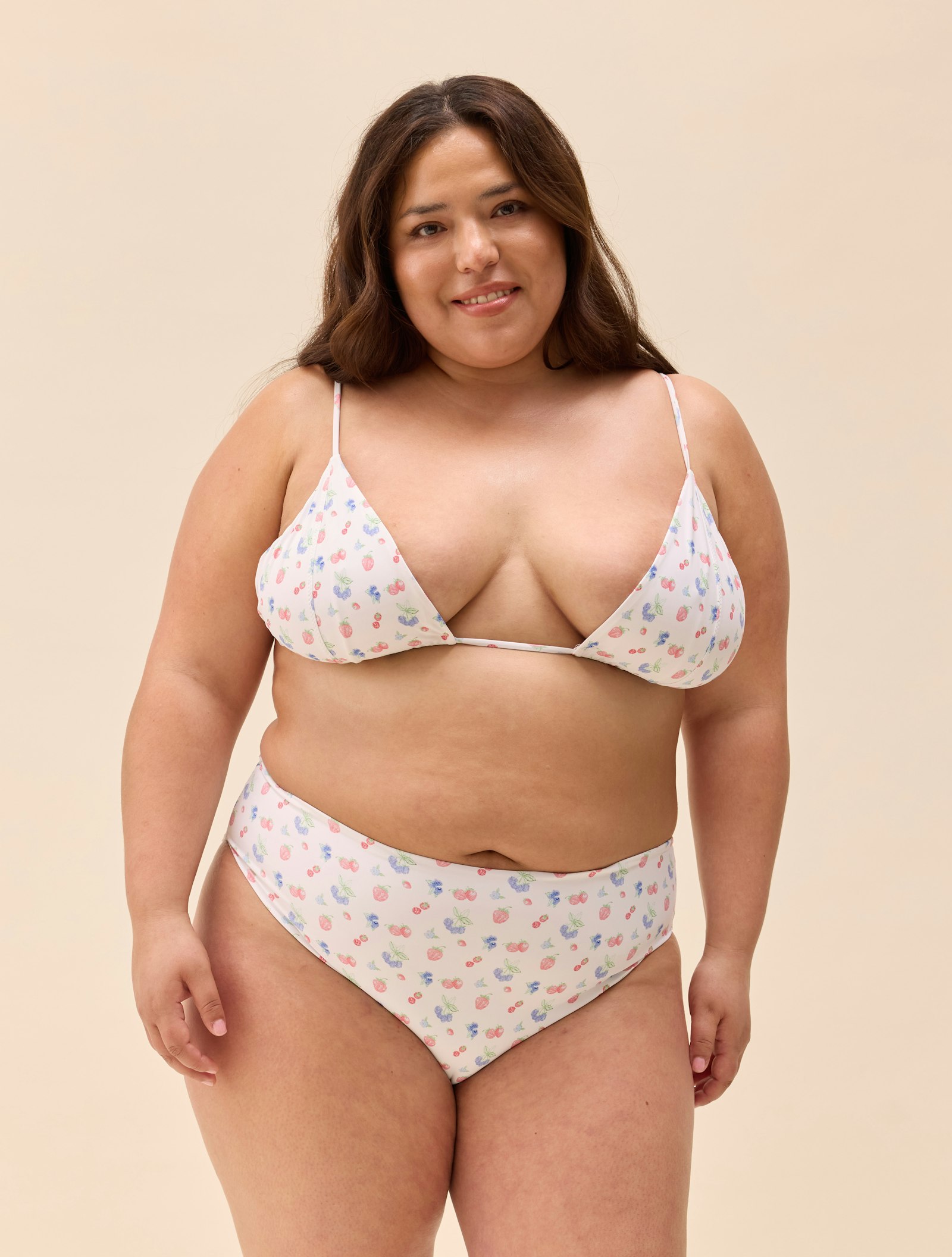 Triangle Bikini Top Summer Berries