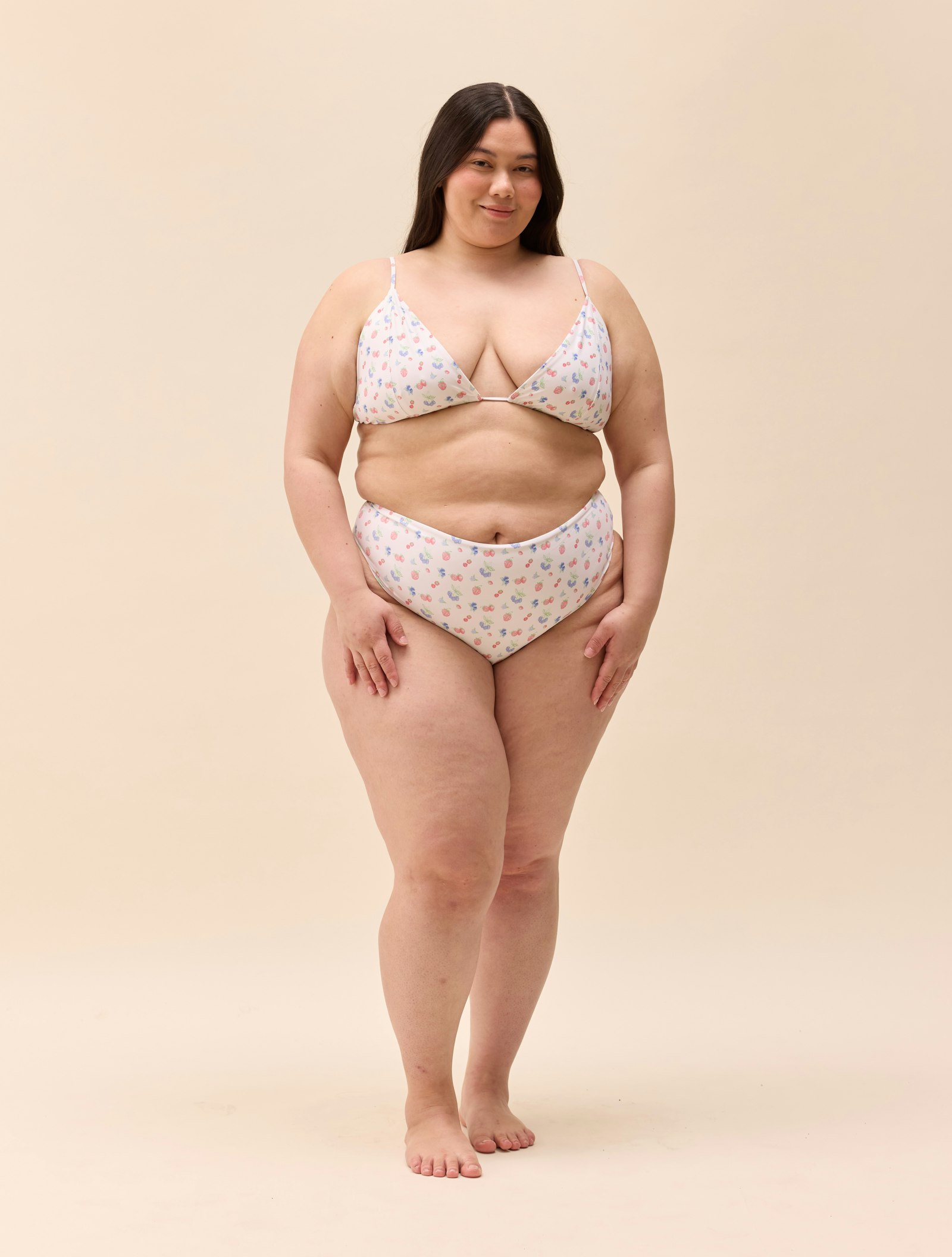Triangle Bikini Top Summer Berries