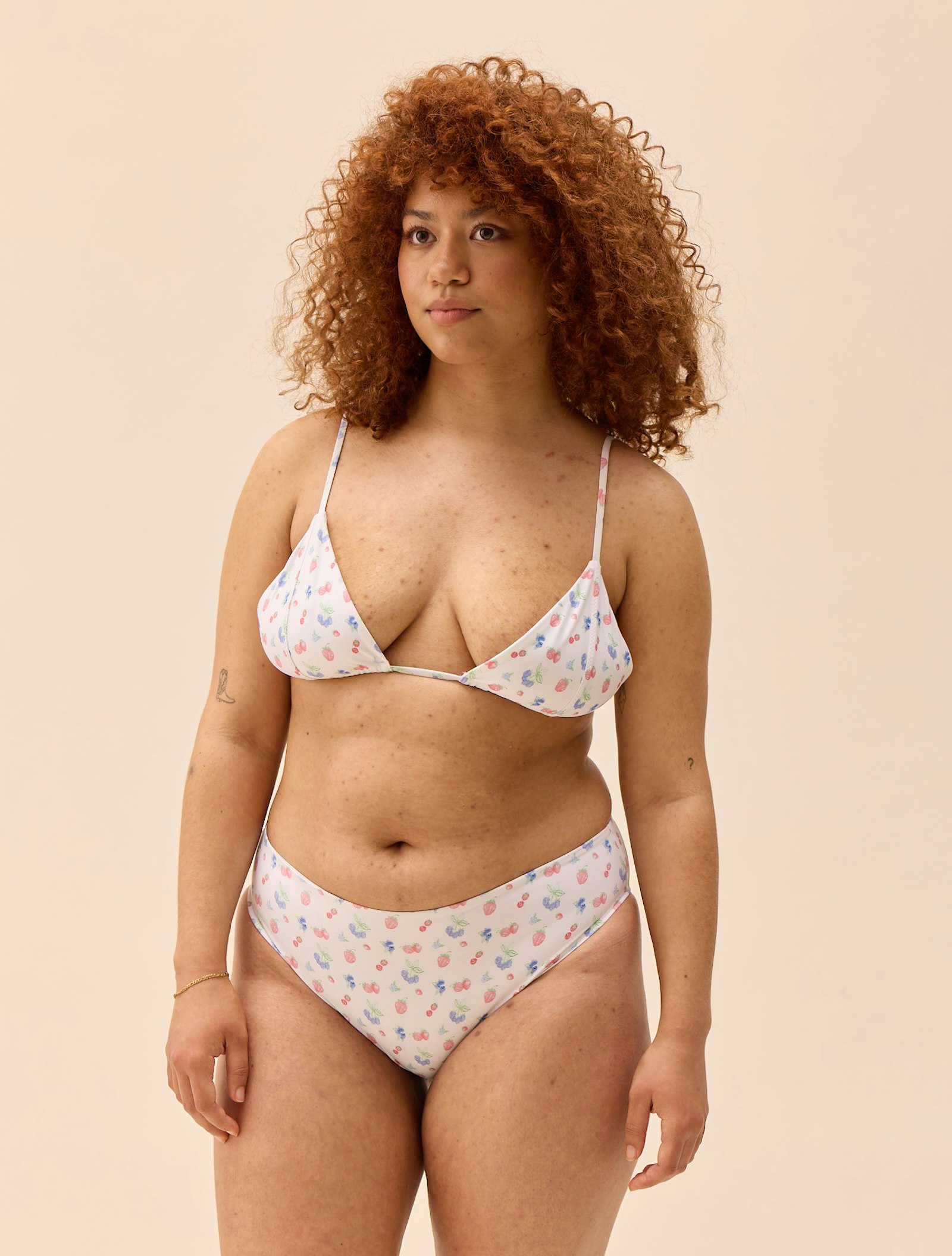 Triangle Bikini Top Summer Berries
