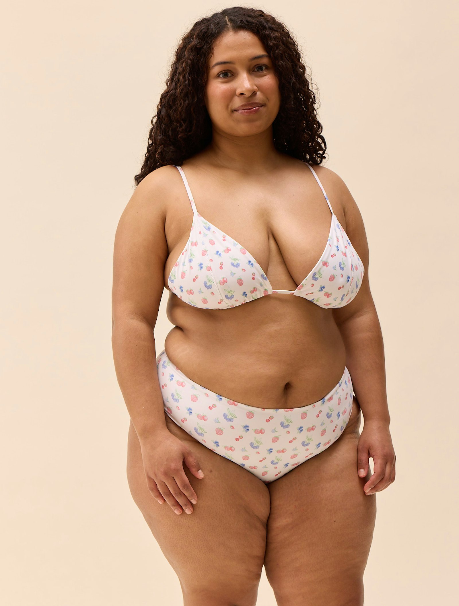 Triangle Bikini Top Summer Berries