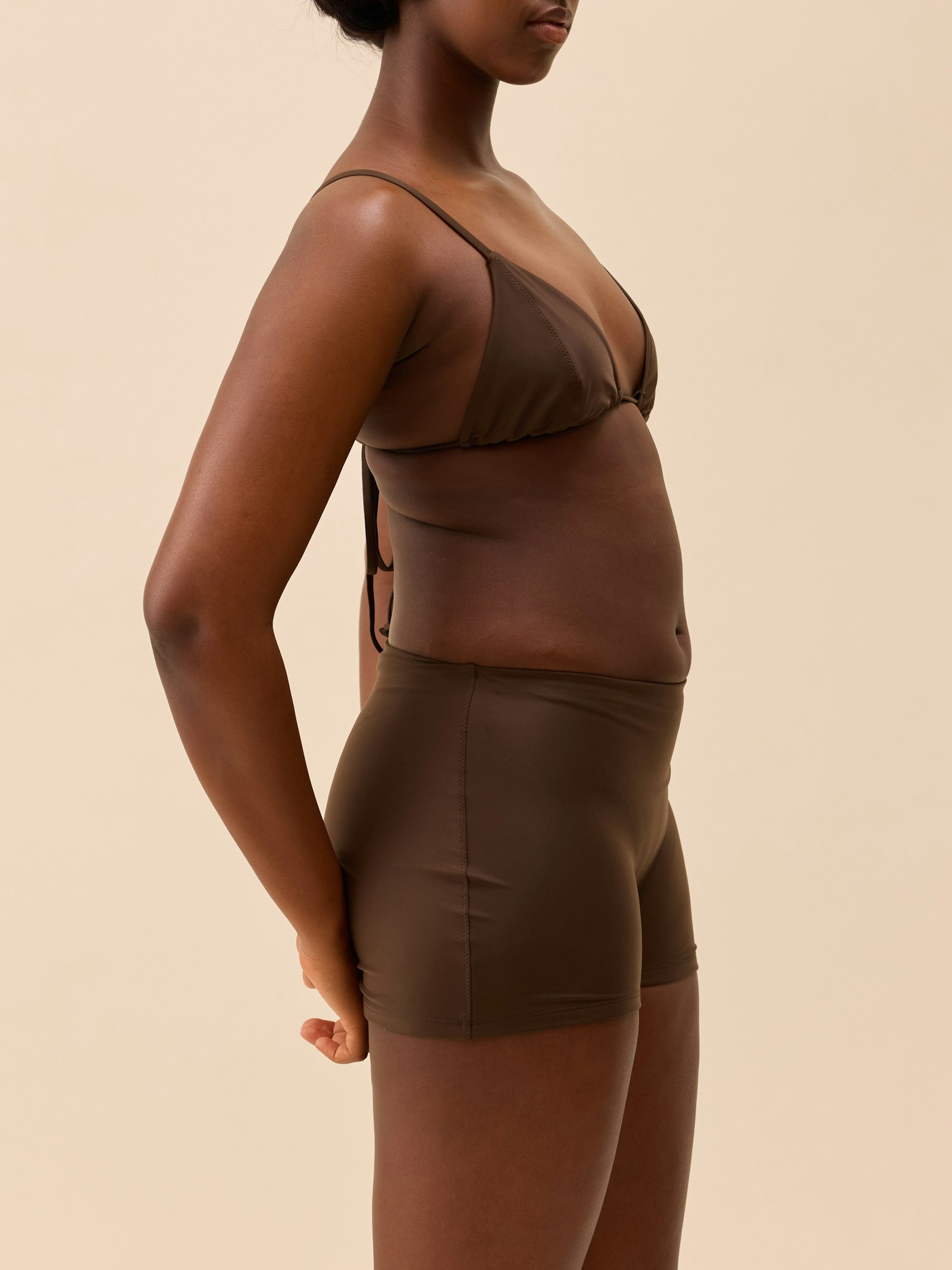 Boxer Bikini Bottom Cocoa