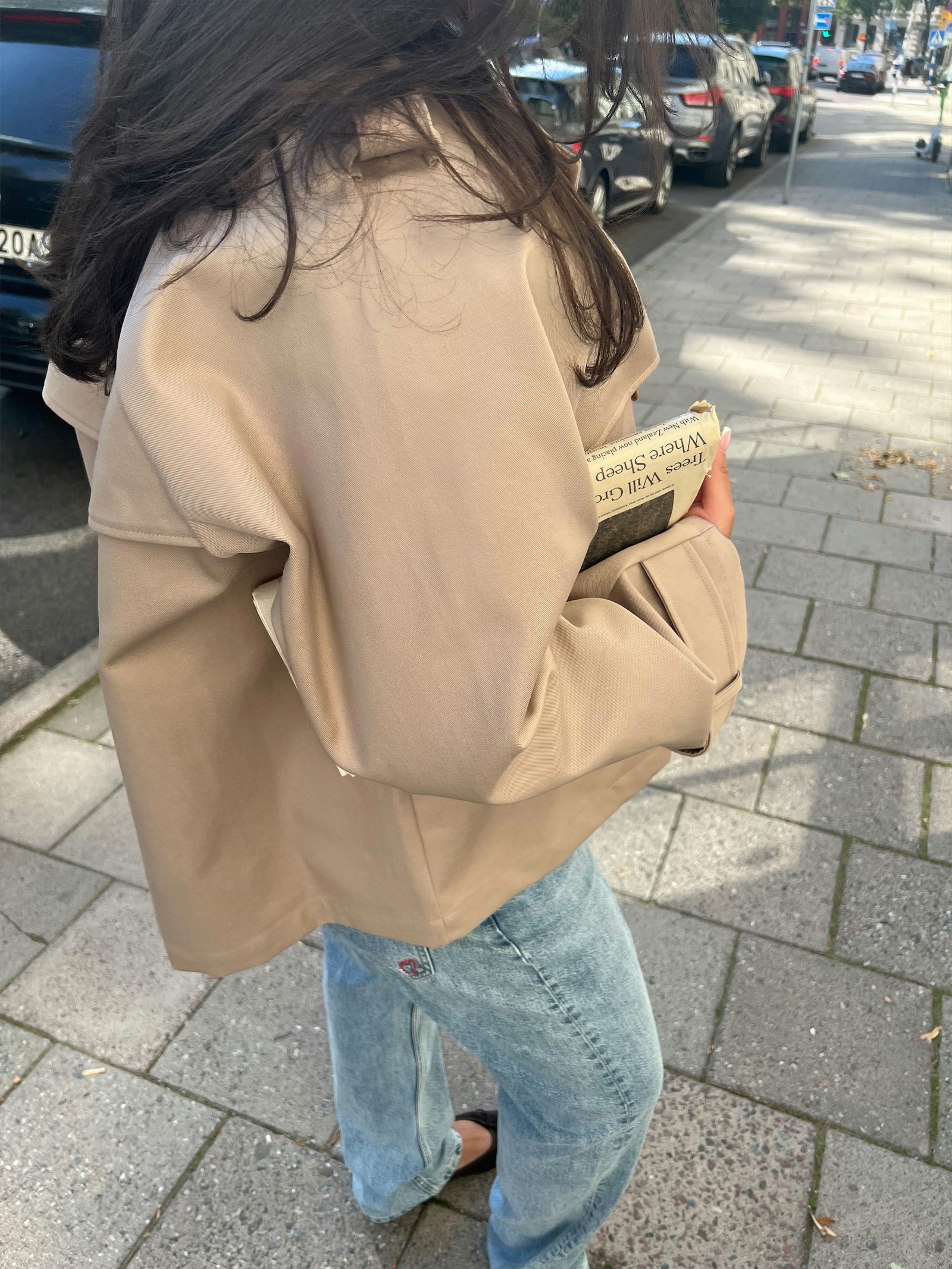 Short Trench Coat Sand