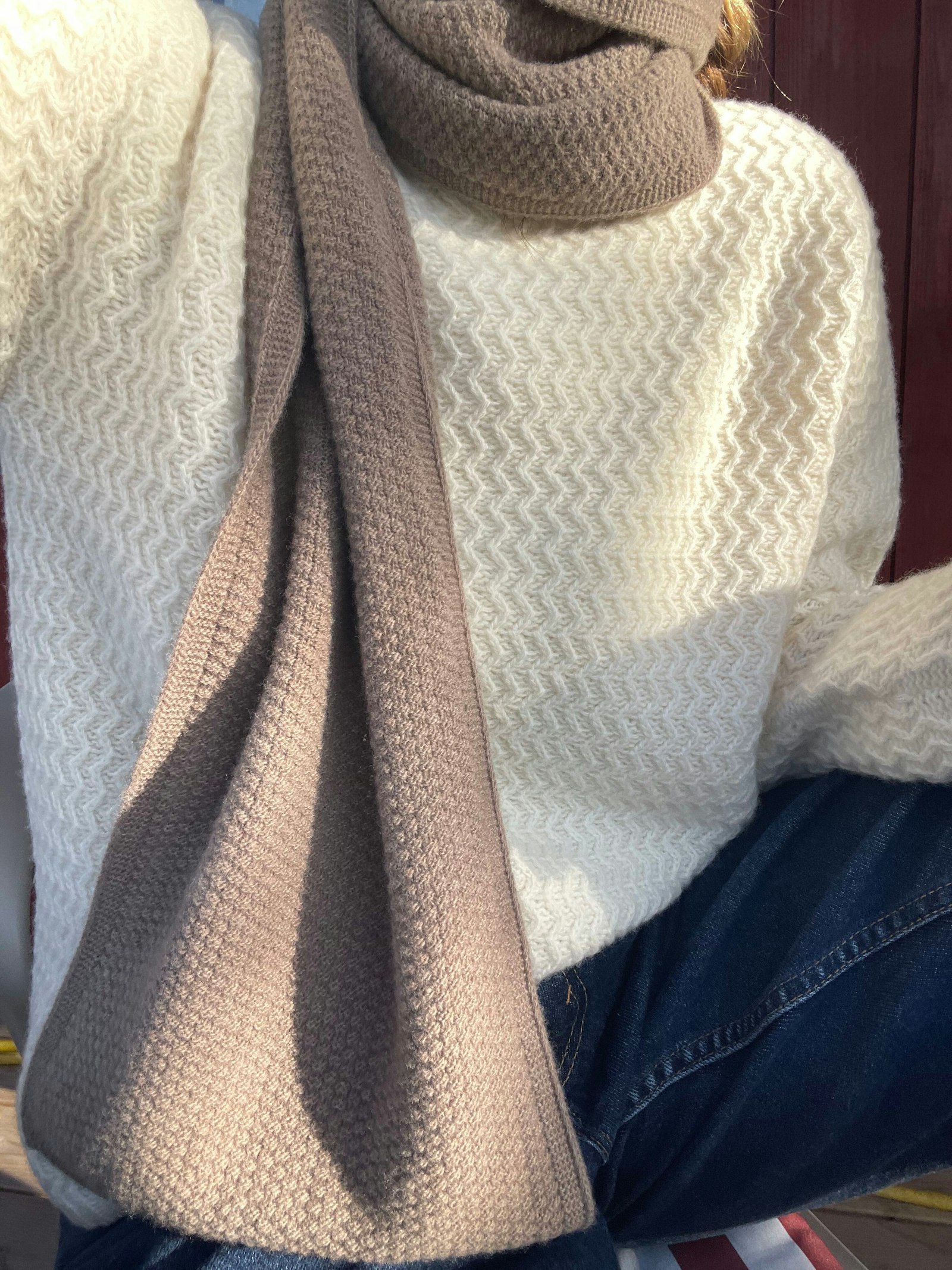 Structured Wool Sweater Cream