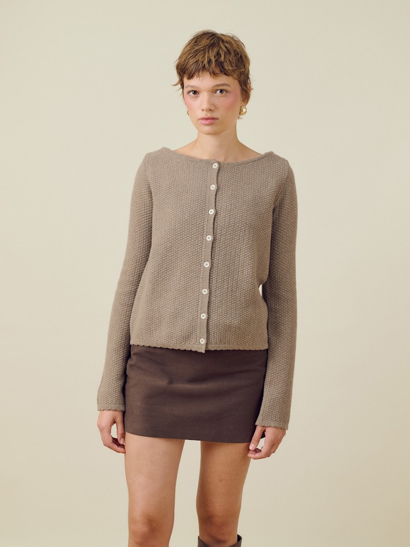 Amorini Cardigan Wool Mole