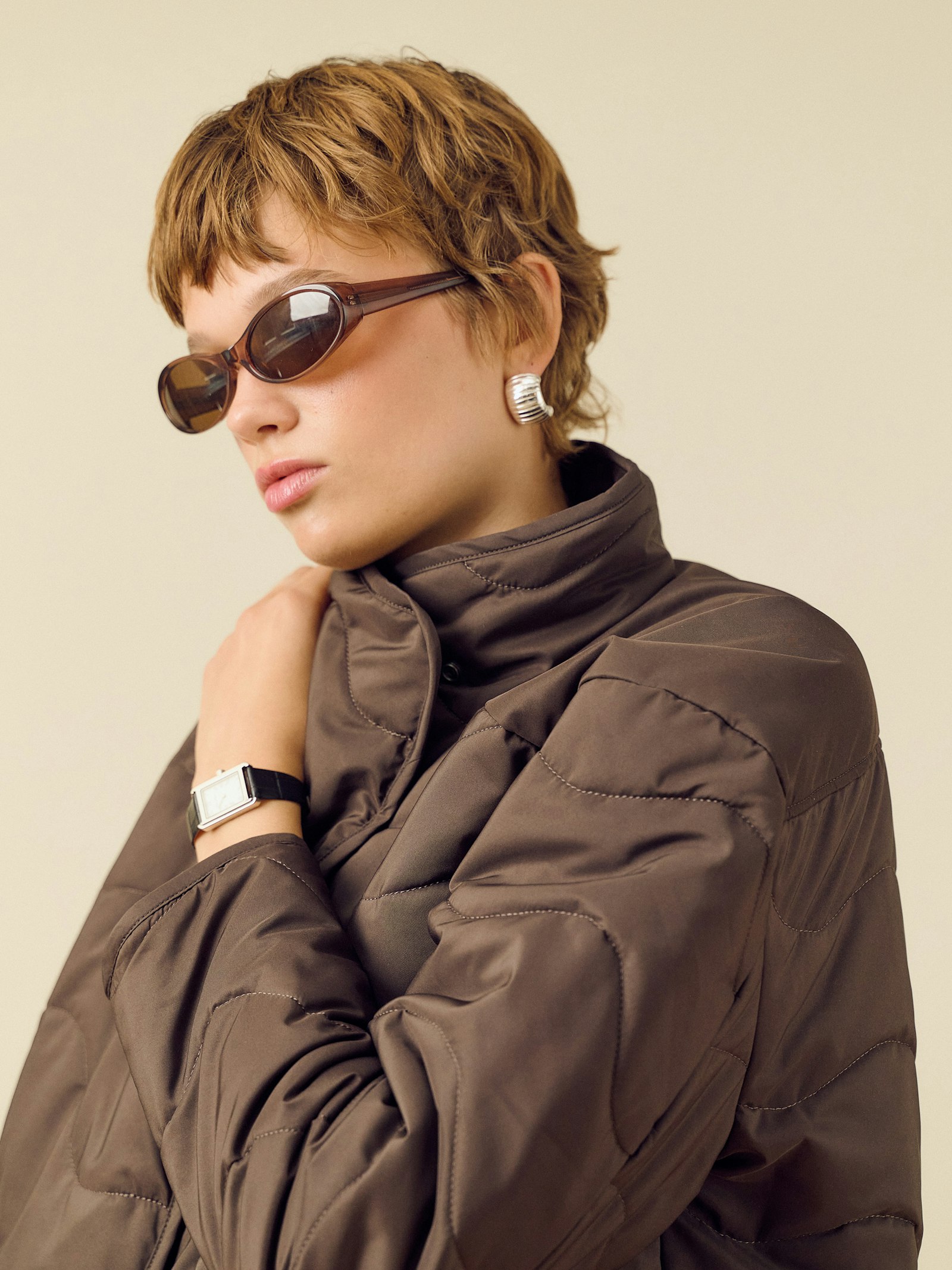 Quilted Jacket Espresso