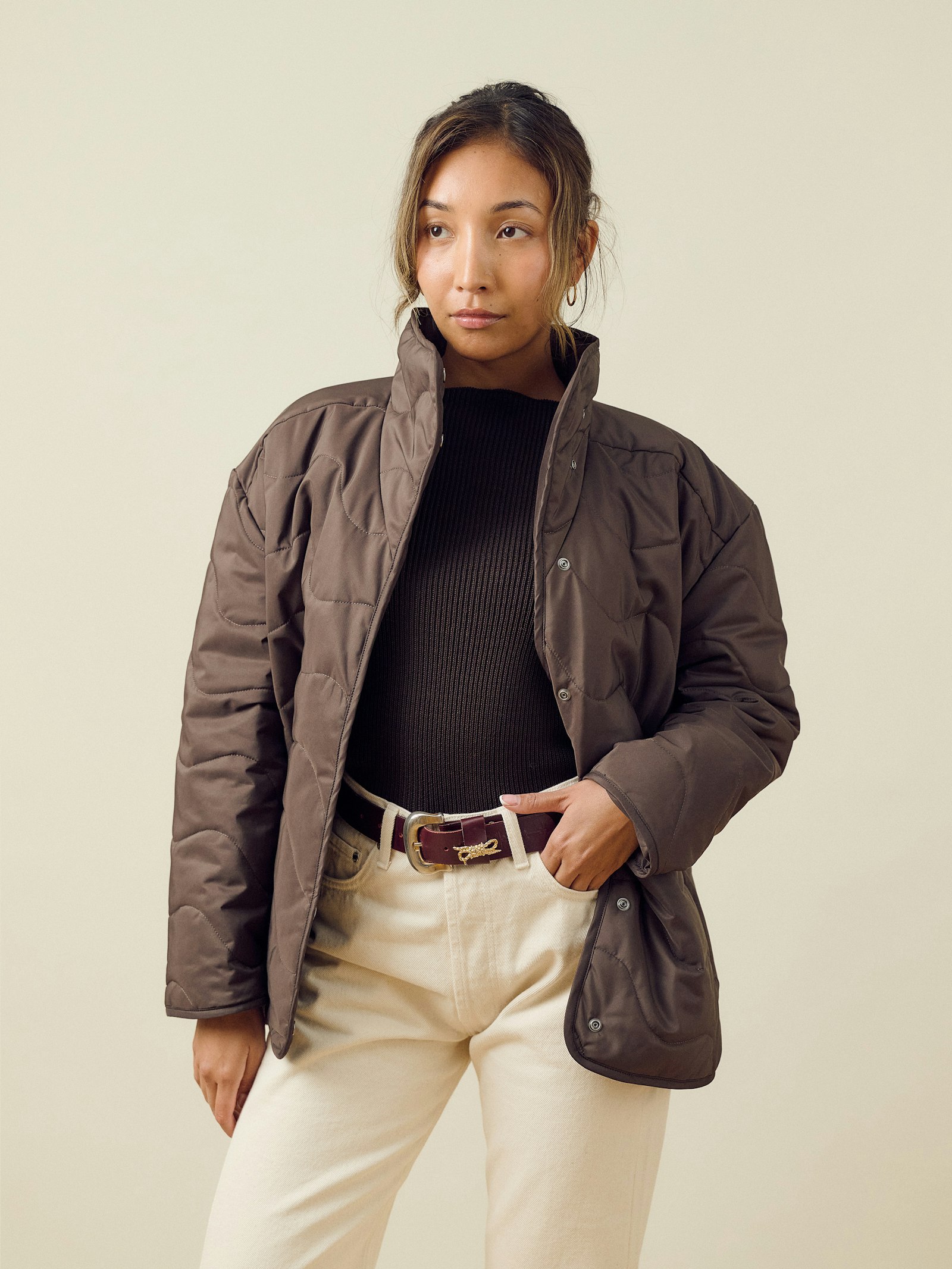 Quilted Jacket Espresso