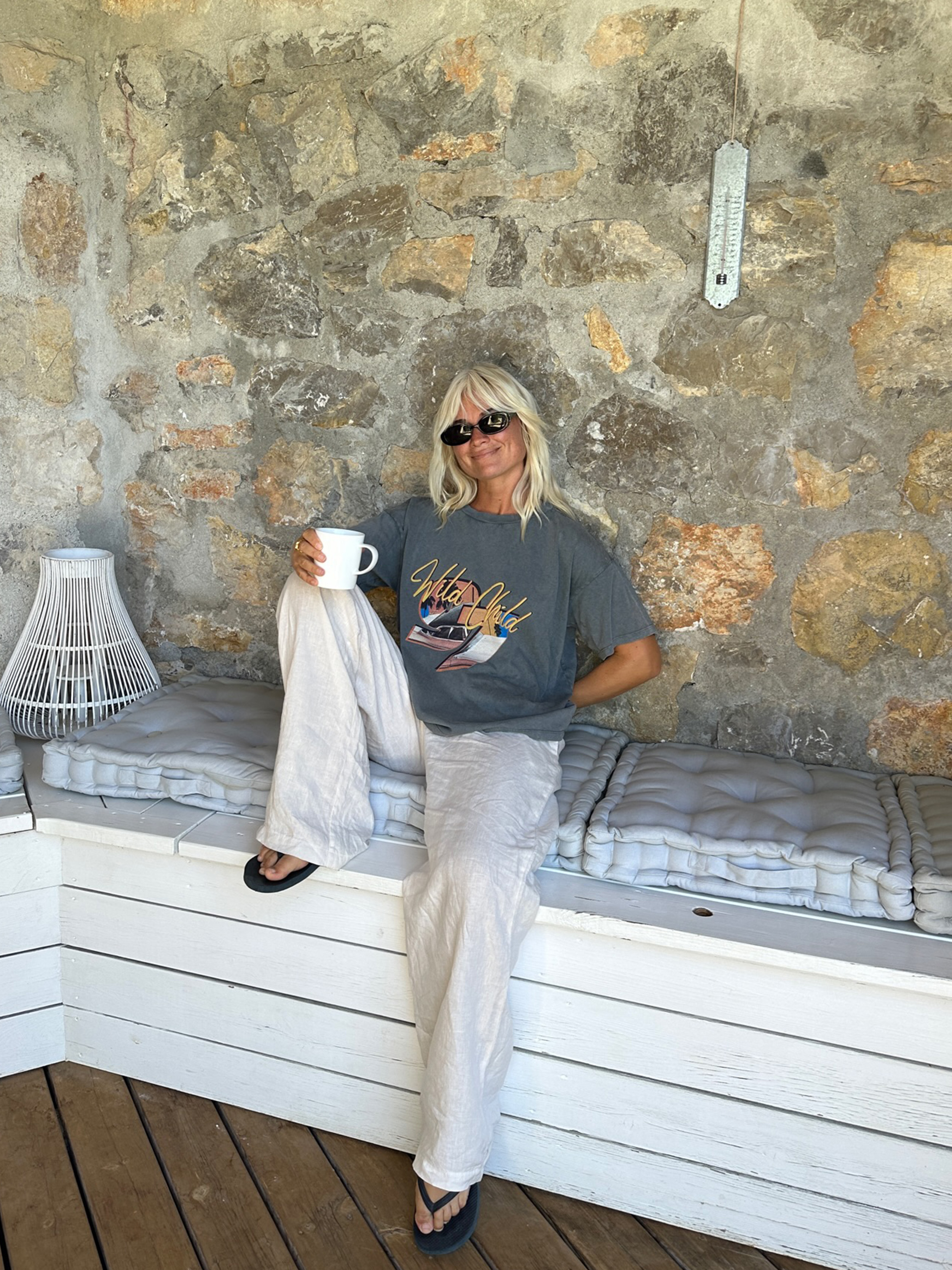Wild Child T-shirt - Grey | Djerf Avenue