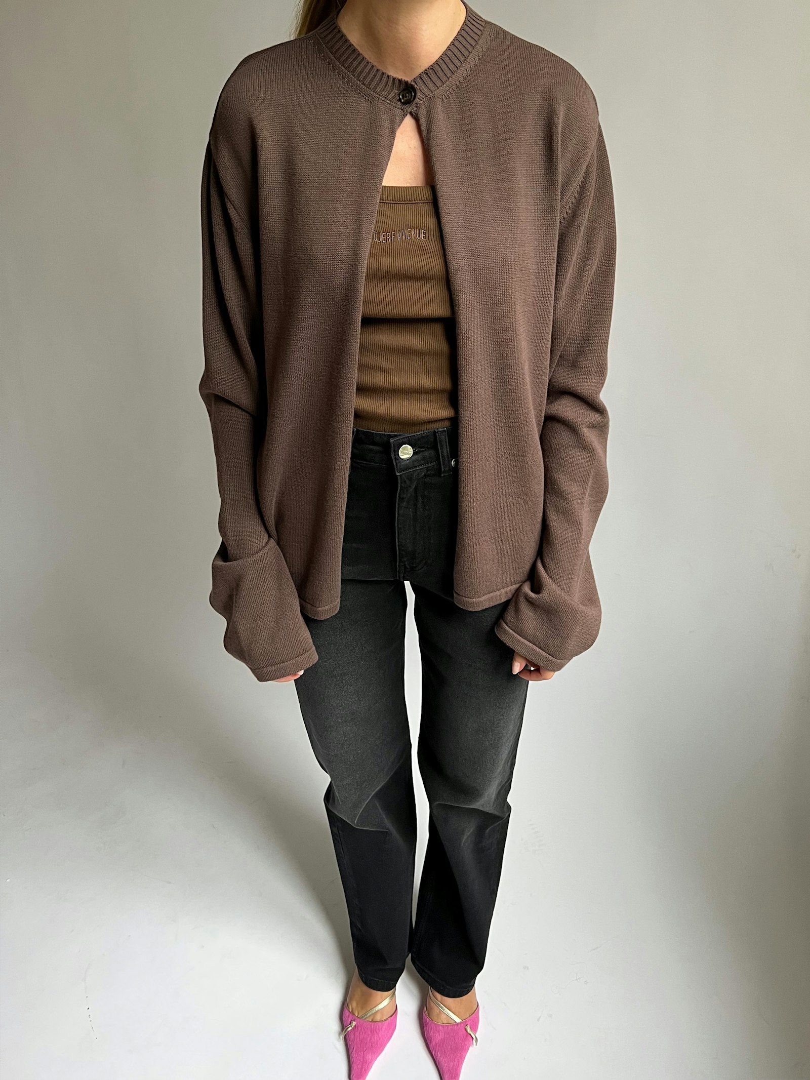 Button Up Cardigan Cocoa