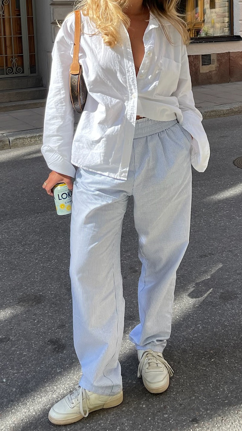 Breezy Pants Blue Stripe