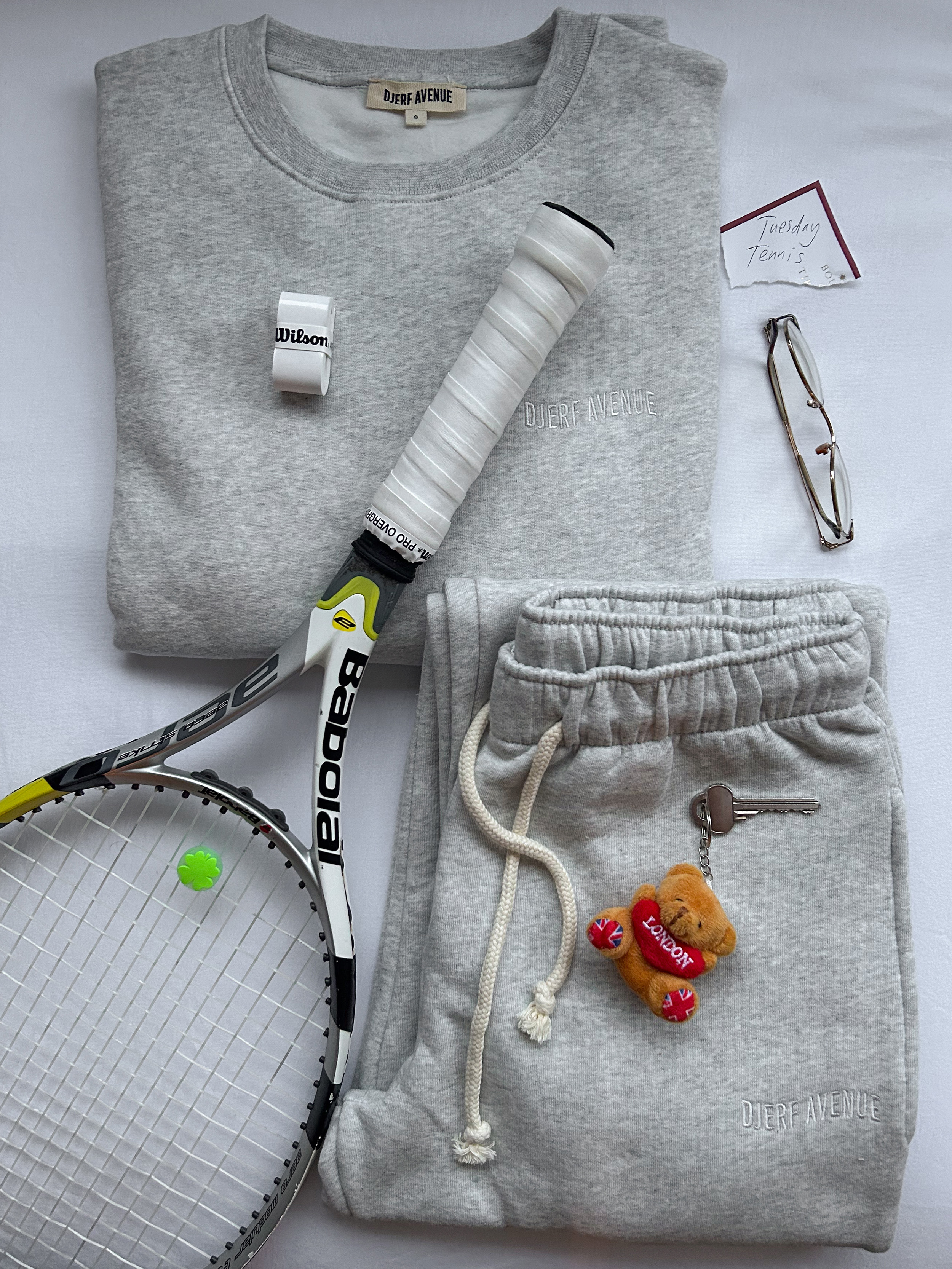 Staple Sweatpants Grey - Grey | Djerf Avenue