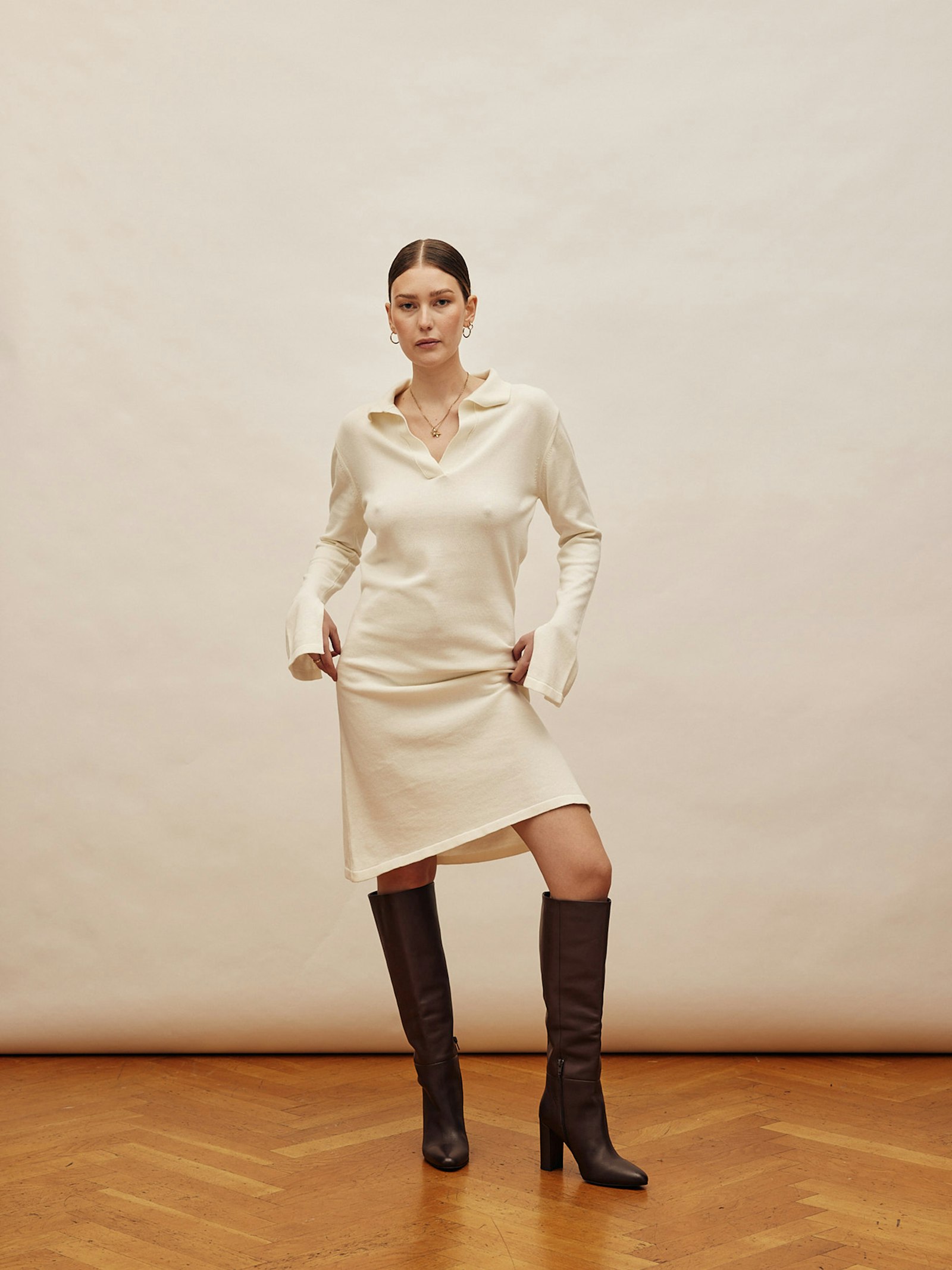 Getaway Dress Cream - Tall