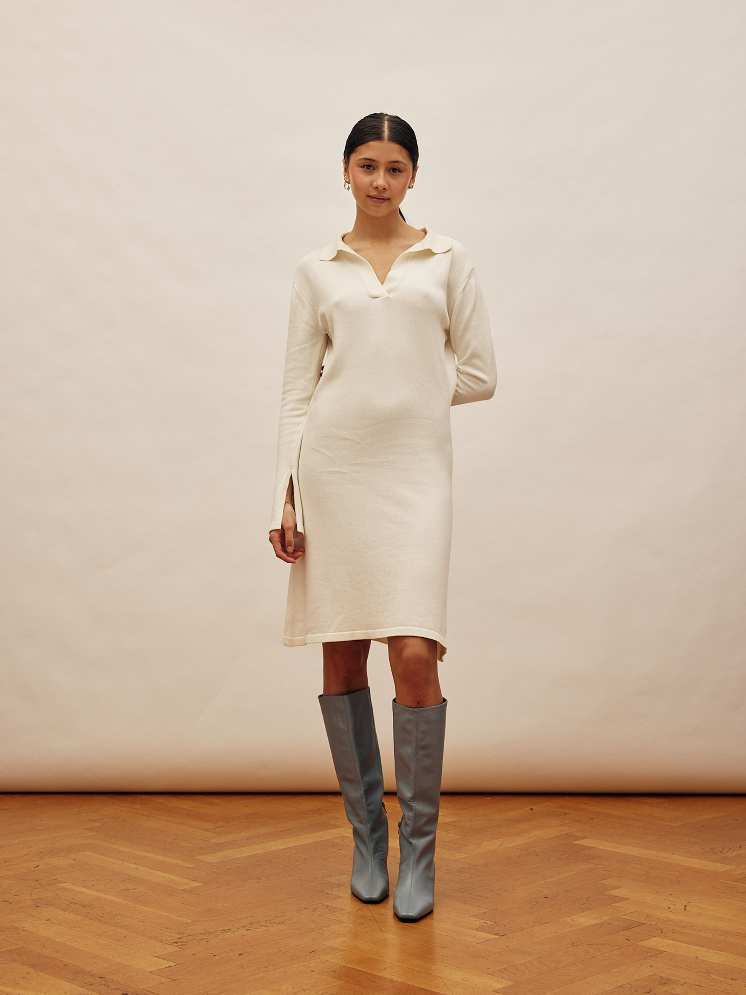 Getaway Dress Cream Tall | Djerf Avenue