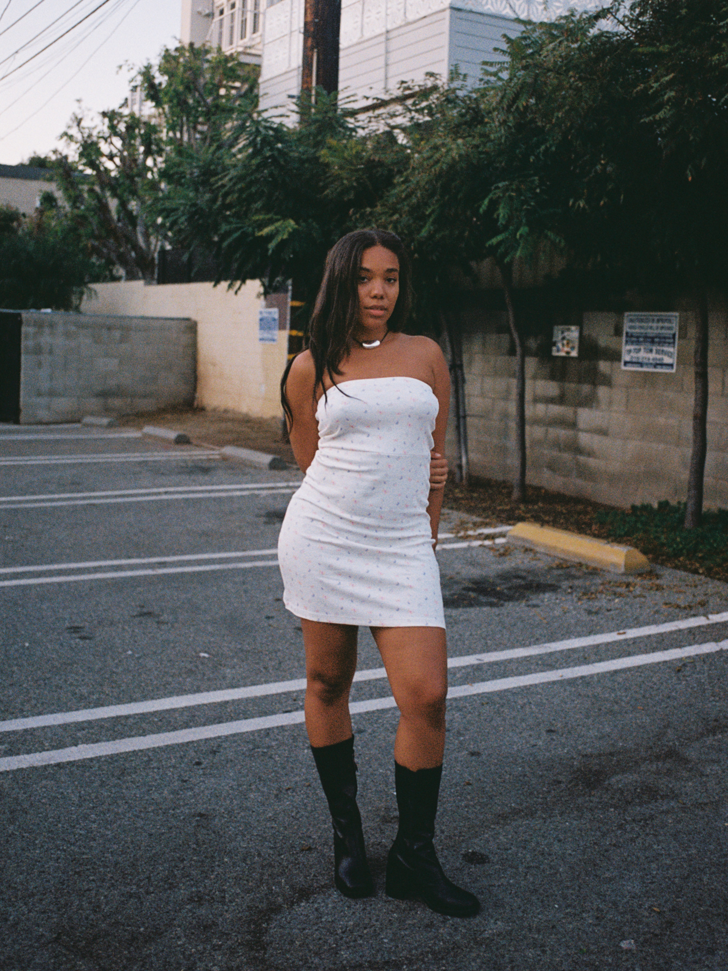 Tube Dress Butterfly - White Butterfly | Djerf Avenue