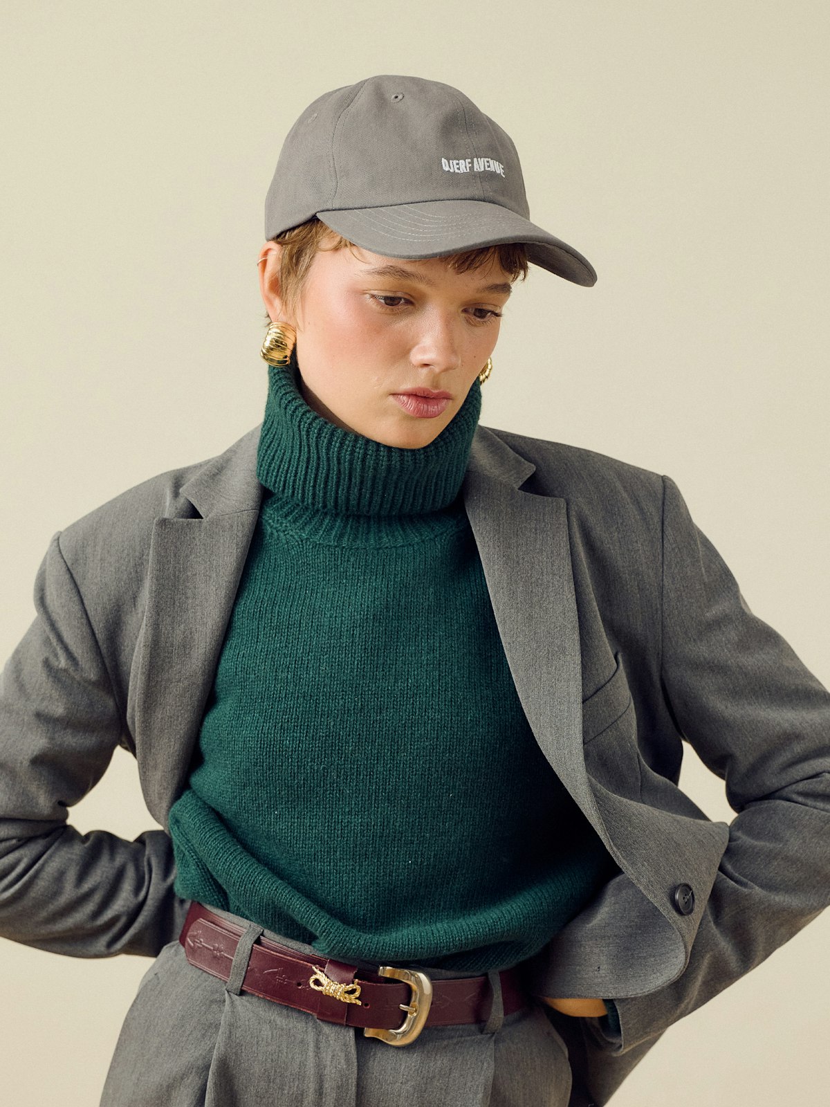 Djerf Avenue Cap Washed out Black